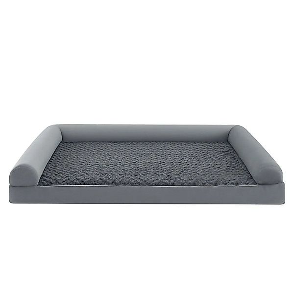 Costway Orthopädisches Hundebett Groß Hundesofa Grau XL-122 x 89 x 18 cm günstig online kaufen