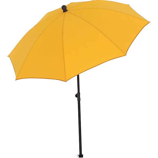 Siena Garden Marktschirm Ø 180 cm Gelb mit Knickfunktion günstig online kaufen