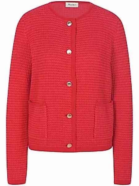 Strickjacke Rundhals-Ausschnitt MAERZ Muenchen rot günstig online kaufen