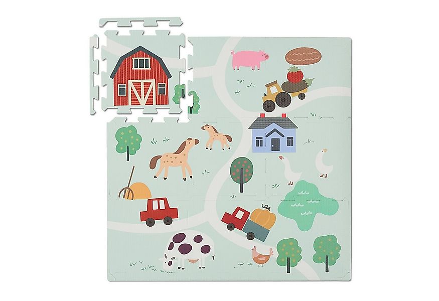 relaxdays Spielmatte Puzzlematte Farm günstig online kaufen