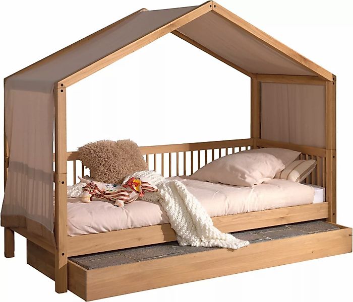 Home affaire Hausbett "Eiche massiv geölt, Made in Europe, langlebige Quali günstig online kaufen