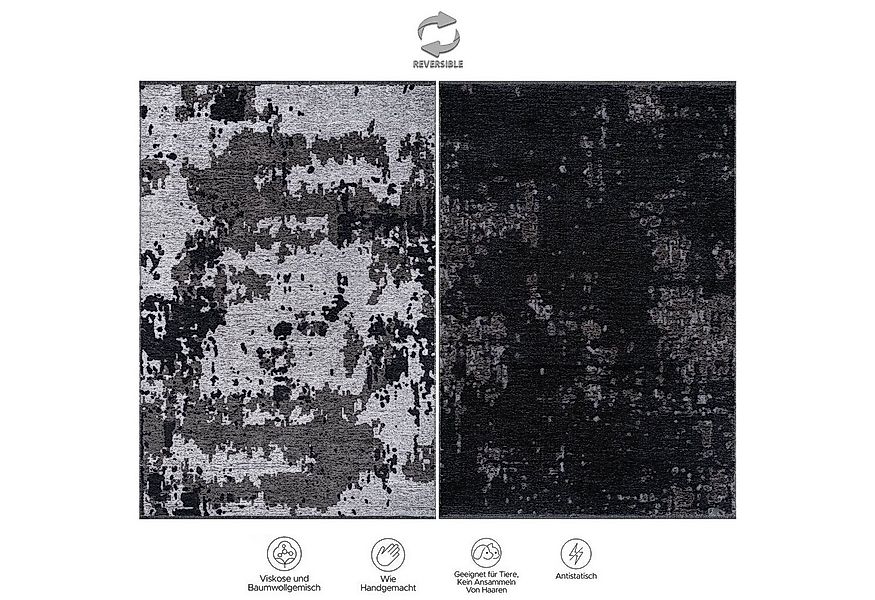 Jimri Teppich SOHO, Rechteckig, Höhe: 8 mm, Wohnzimmer Eleganter Kurzflor T günstig online kaufen