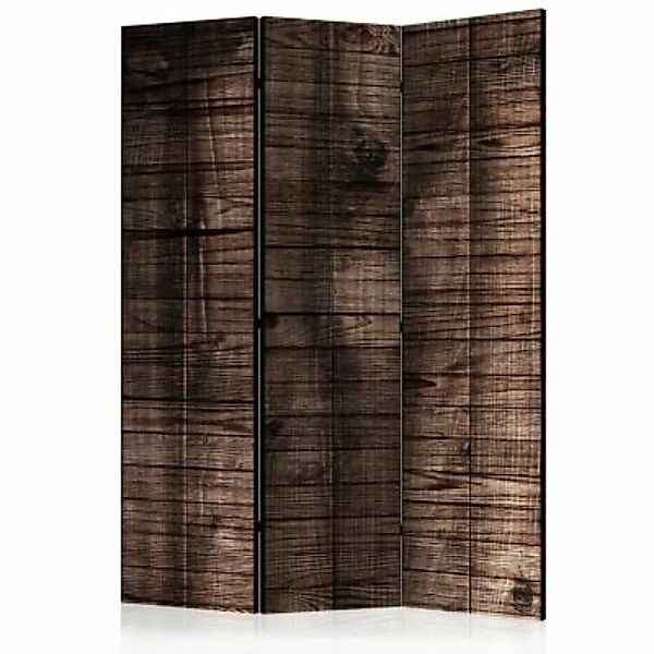 artgeist Paravent Dark Brown Boards [Room Dividers] braun/schwarz Gr. 135 x günstig online kaufen