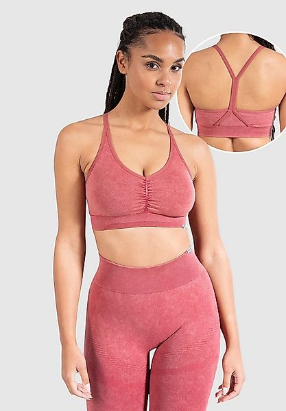 Smilodox Sport-BH Batik Acid Scrunch, Rutschfester Bustier mit Batik Waschu günstig online kaufen