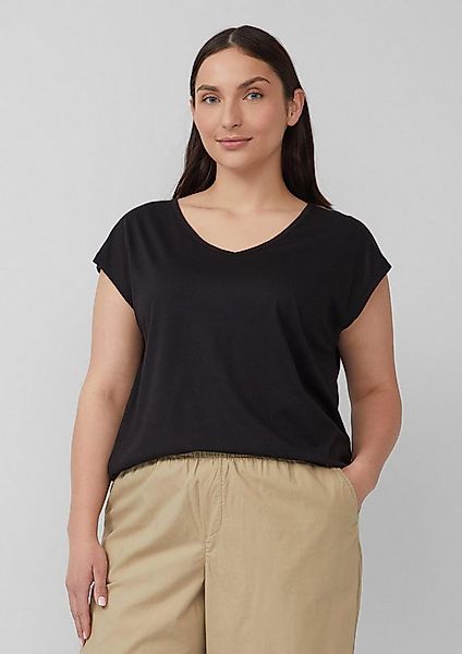 s.Oliver Kurzarmshirt T-Shirt Ärmelloses Relaxed-Fit-Shirt mit Cut-out und günstig online kaufen
