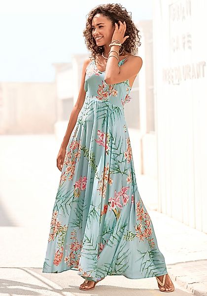 LASCANA Maxikleid aus gewebter Viskose, Cut-Out günstig online kaufen