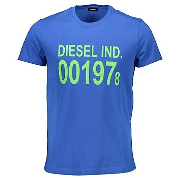 Diesel T-Shirt Stylisches Herren Kurzarm-T-Shirt in Blau mit Print günstig online kaufen