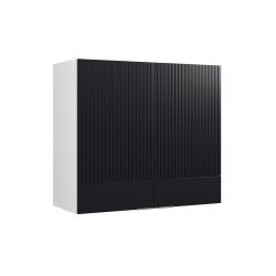 Vicco Glashängeschrank Fame-Line, Schwarz gestreift/Weiß, 80 günstig online kaufen