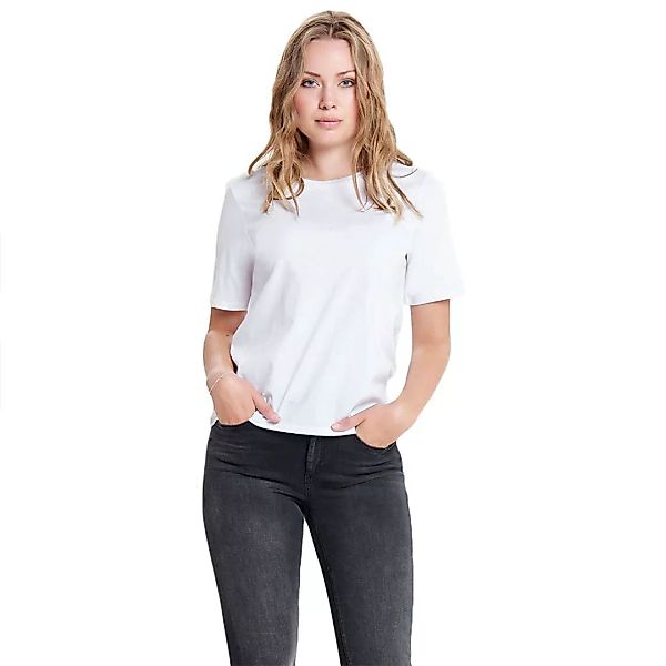 Only Life Kurzärmeliges T-shirt XS White günstig online kaufen
