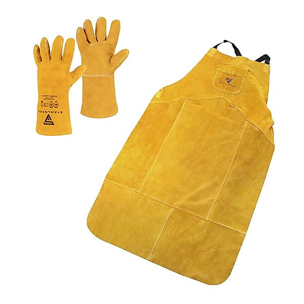 STAHLWERK Schweißerschutzkleidung Set Schweißerschürze + Schweißhandschuhe günstig online kaufen
