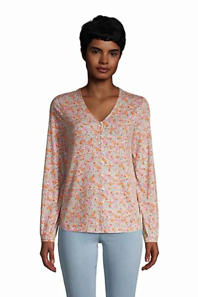 Bluse aus Baumwoll/Modalmix, Damen, Größe: 48-50 Normal, Pink, by Lands' En günstig online kaufen