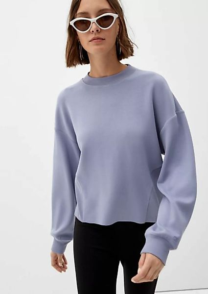 QS Sweatshirt Sweatshirt aus Viskosestretch Insert günstig online kaufen