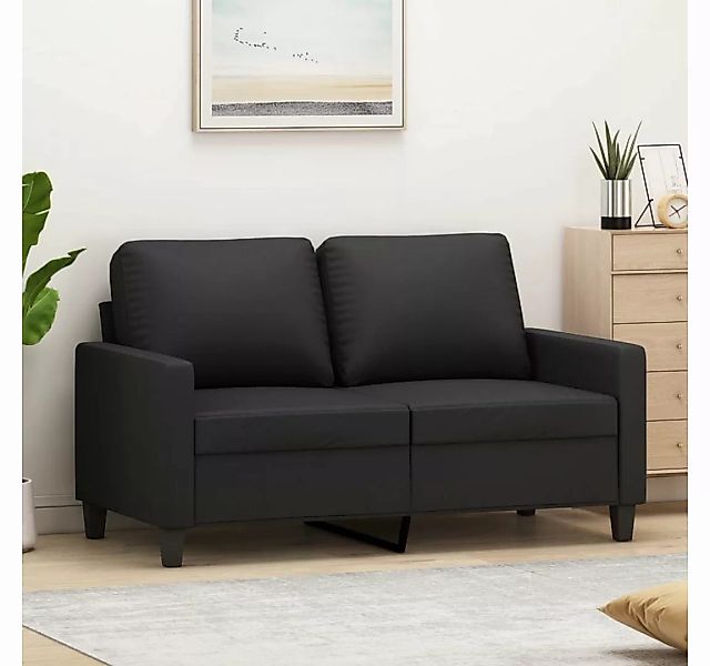 vidaXL Sofa 2-Sitzer-Sofa Schwarz 120 cm Kunstleder günstig online kaufen