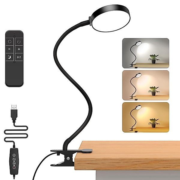 Sunicol LED Schreibtischlampe Klemmbar Tischlampe mit günstig online kaufen