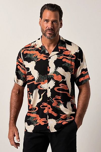 JP1880 Kurzarmhemd JP1880 Viskose-Hemd Halbarm Cuba-Kragen Cuba-Fit günstig online kaufen