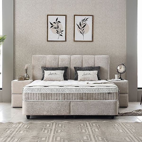 abc bedding Boxspringbett Boxspringbett Komfortbett LUCIA günstig online kaufen