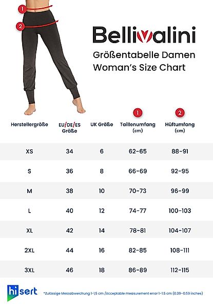Bellivalini Leggings Yoga Leggings Damen Yogahose mit Rock 3/4 BLV50-276 (1 günstig online kaufen