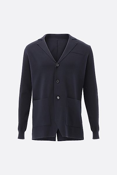 Strick-Blazer aus Air Cotton günstig online kaufen