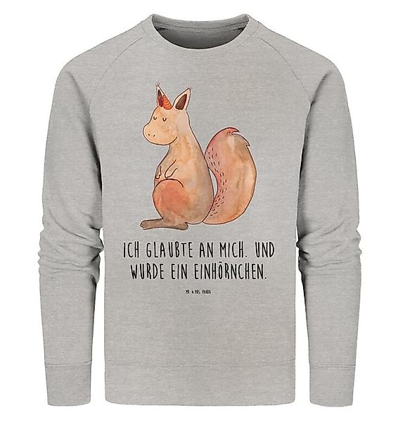 Mr. & Mrs. Panda Longpullover Einhorn Glauben Größe XL - Heather Grey - Ges günstig online kaufen