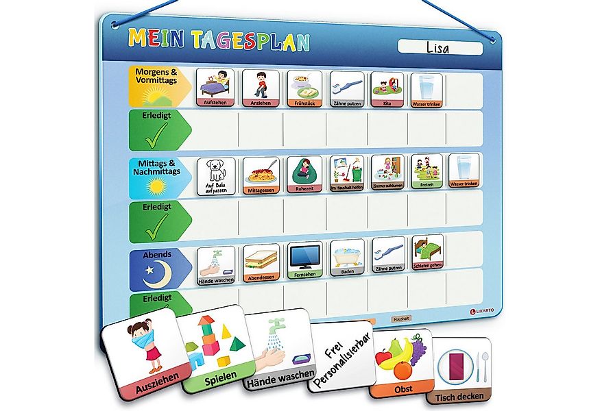 Likarto Magnettafel Tagesplaner für Kinder Montessori Magnettafel Kinder in günstig online kaufen