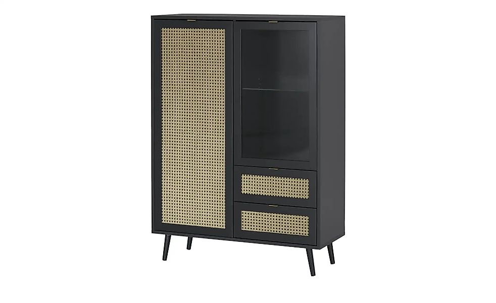 Highboard  Vienna ¦ schwarz ¦ Maße (cm): B: 103 H: 139 T: 40.0 Kommoden & S günstig online kaufen