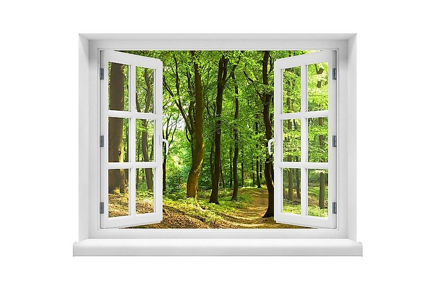 WallSpirit Wandsticker "Fensterblick mit Aussicht", Selbstklebend, rückstan günstig online kaufen