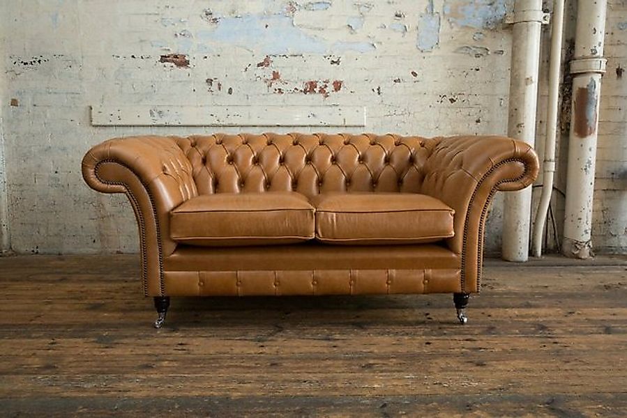 JVmoebel Chesterfield-Sofa Polster Sofa Couch Sitz Garnitur Leder Textil Br günstig online kaufen