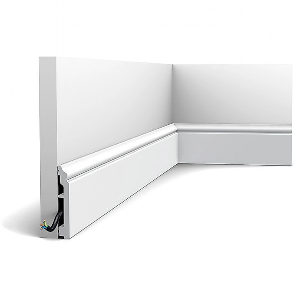 ORAC DECOR SX173-RAL9003 AXXENT CONTOUR Sockelleiste bereits lackiert 2 m 2 günstig online kaufen