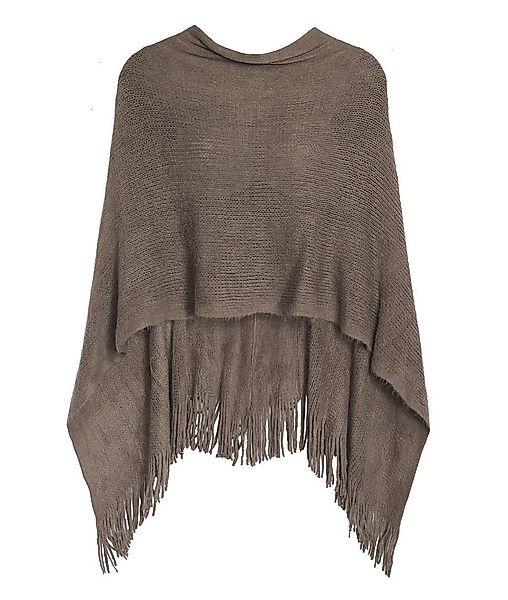 dy_mode Strickponcho Damen Strickponcho in Unifarben günstig online kaufen