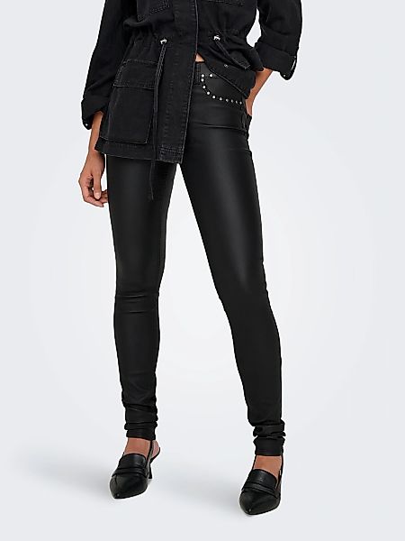 ONLY Lederimitathose ONLBLUSH-ROCK LIFE MW STUD günstig online kaufen