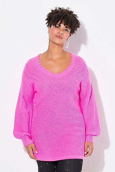 MIAMODA Strickpullover Pullover Classic Fit femininer Ausschnitt günstig online kaufen