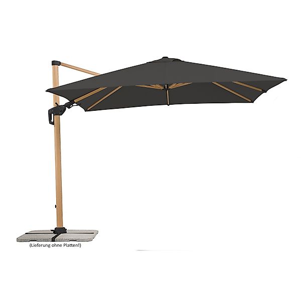 Schneider Ampelschirm 360 cmx 300 cm Anthrazit mit Kurbelmechanik günstig online kaufen