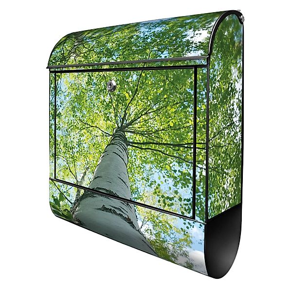 Banjado Design Briefkasten Schwarz Pulverbeschichtet 39x47x14cm 2 Schlüssel günstig online kaufen