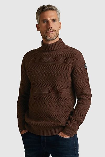 Vanguard Knitted Rollkragenpullover Braun - Größe L günstig online kaufen