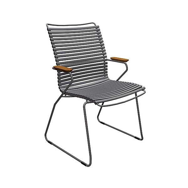 Outdoor Stuhl Click hohe Rückenlehne dunkelgrau günstig online kaufen