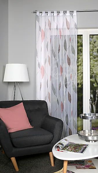 HOME WOHNIDEEN Vorhang »PAOLO«, (1 St.), Schlaufenschal PAOLO bedruckt günstig online kaufen