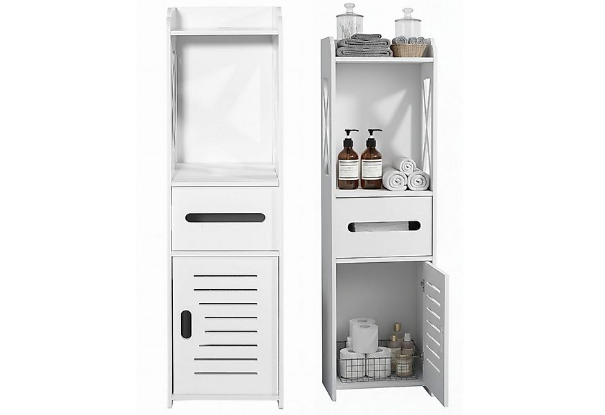 Home Collective Hochschrank Badezimmerschrank, Platzsparend, Schmal, Papier günstig online kaufen