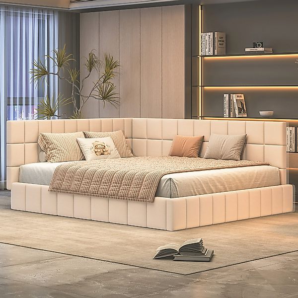 Flieks Polsterbett, Samt Daybett Tagesbett Schlafsofa günstig online kaufen