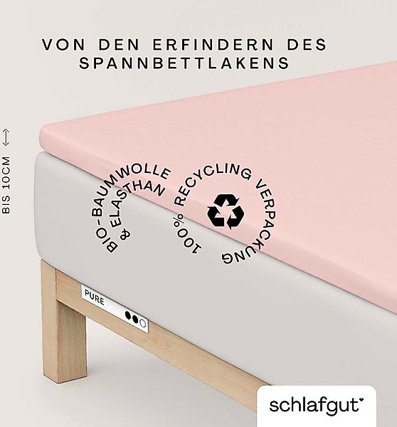 Schlafgut Spannbettlaken PURE TOPPER in Gr. günstig online kaufen