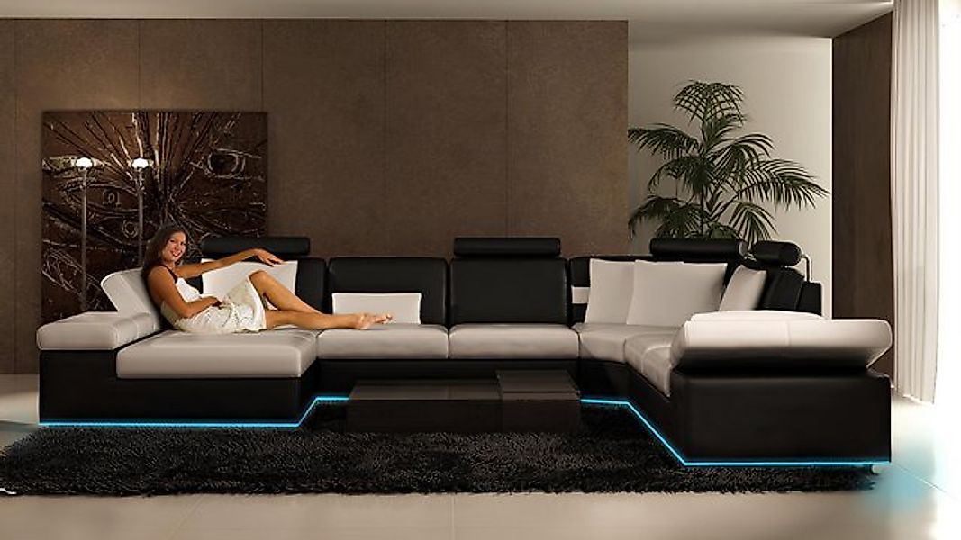 Xlmoebel Sofa Ledersofa mit modernem Design und Ecksofa-Garnitur in, Herges günstig online kaufen