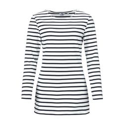 modAS Langarmshirt Damen Long-Shirt Streifen Maritim günstig online kaufen