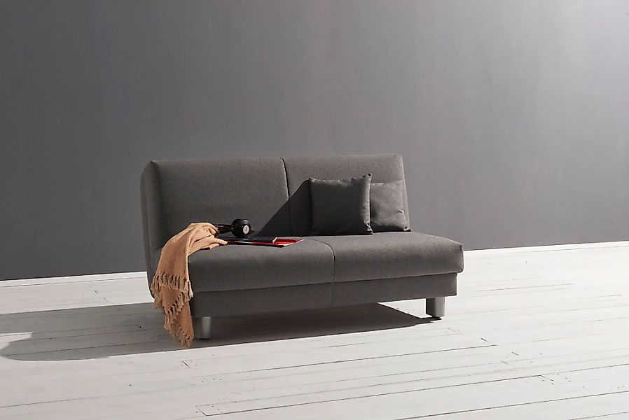 ell + ell Schlafsofa "Enny", Breite 180 cm, Liegehöhe 40 cm, Füße alufarben günstig online kaufen