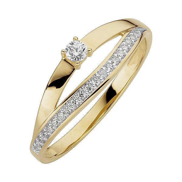 Orolino Fingerring 333/- Gelbgold glanz synth. günstig online kaufen