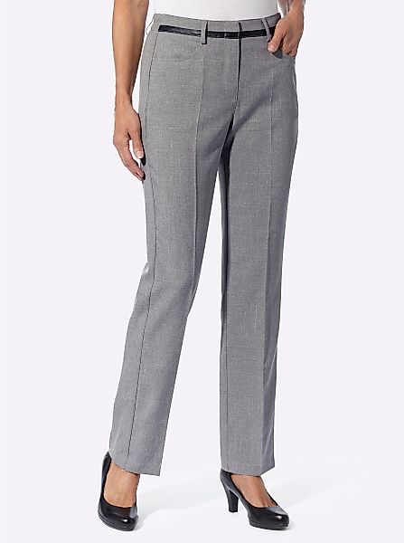 Sieh an! Jerseyhose Bügelfaltenhose Innenbeinlänge ca. günstig online kaufen