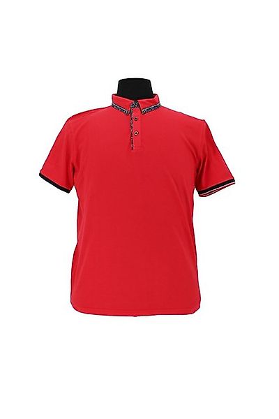Mode Monte Carlo Poloshirt Polo-Shirt Knopf Tomatenrot günstig online kaufen