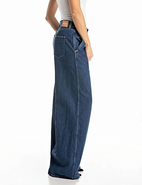 Replay Weite Jeans in Baumwollqualität günstig online kaufen