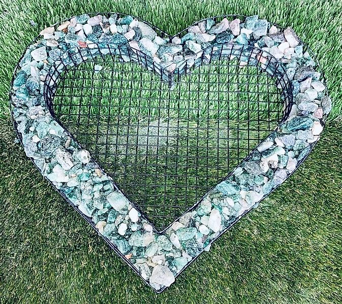 Gartenwelt Riegelsberger Gartenfigur Herz Gitter Grabschmuck günstig online kaufen