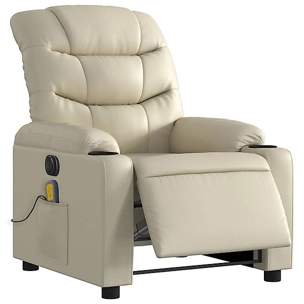 vidaXL Massagesessel Elektrisch Creme Kunstleder 3206593 günstig online kaufen