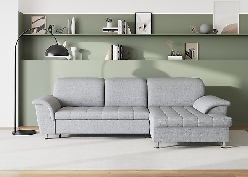 DOMO collection Ecksofa »Franzi Steppung im Sitzbereich B7T/H: 278/162/80 c günstig online kaufen