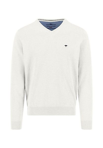 FYNCH-HATTON Strickpullover aus Baumwolle, mit V-Ausschnitt, hüftbedeckende günstig online kaufen